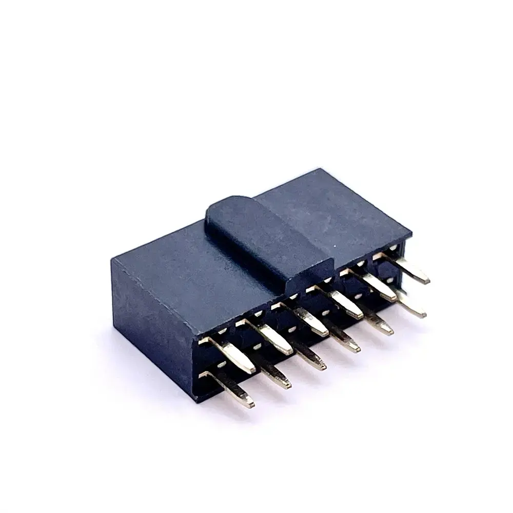 2.54mm Pitch Dual Row 2*6Pin 180 Degree Y-Type With Full Convex H8.5 PC3.0 Female Header Connector