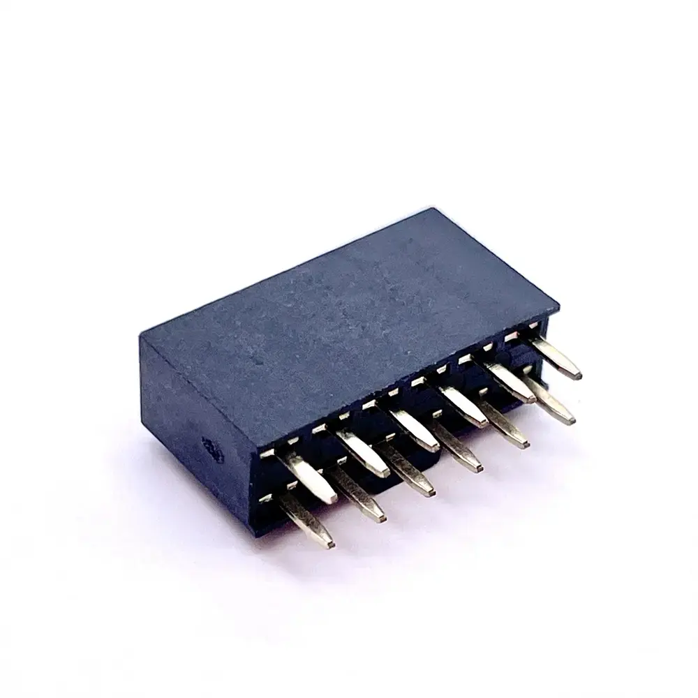 2.54mm Pitch Dual Row 2*6Pin 180 Degree Y-Type With Full Convex H8.5 PC3.0 Female Header Connector